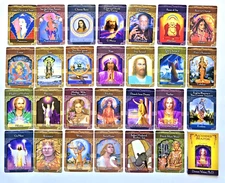 27 Ascended Masters Oracle Cards, Guidebook & Box - NOT COMPLETE