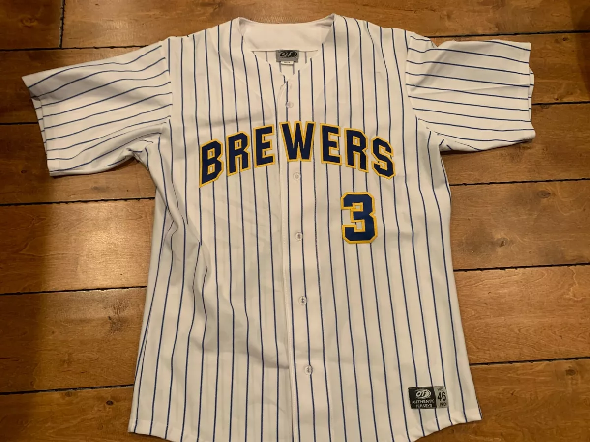 Milwaukee Brewers #3 AQUINO Game Used Jersey Nashville Sounds