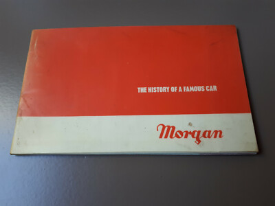 Morgan The History of a famous car brochure booklet 1970 edition Broschüre