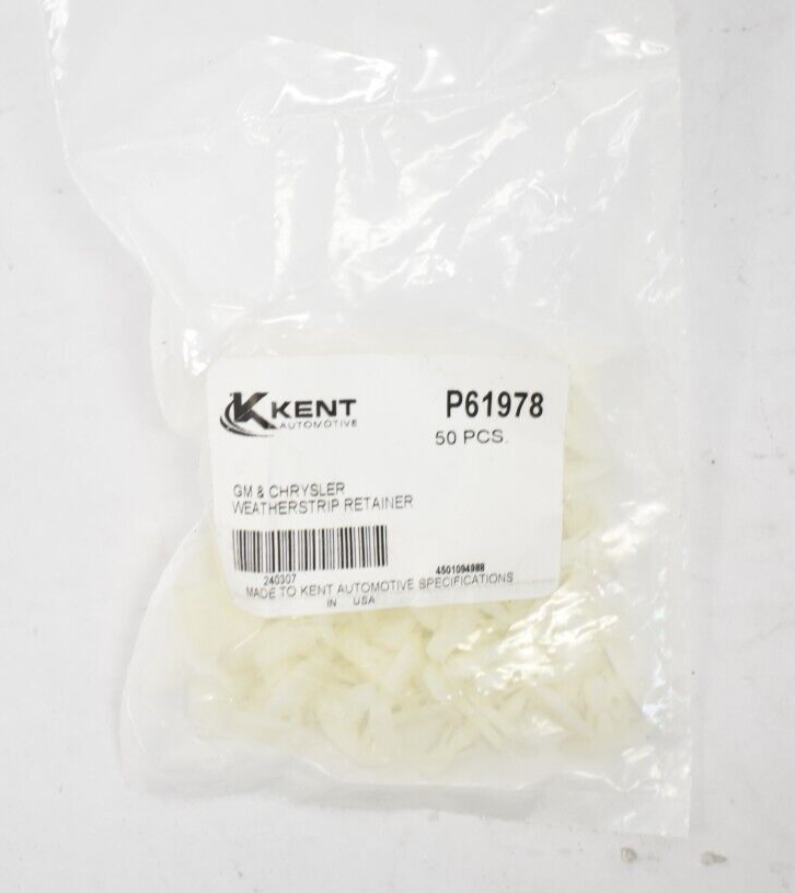 Kent Automotive Genuine OEM Weatherstrip Retainer 50 Pack P61978
