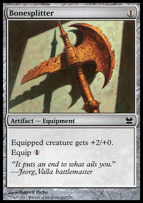 Magic the Gathering MTG Bonesplitter (202) Modern Masters   LP