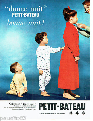 PUBLICITE ADVERTISING 086 1960 Petit Bateau