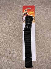 Pet Leash 48 L x 1 w Swivel Hook Black Weather Resistant Nylon Dog Puppy NEW