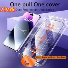 2 Pack HD Tempered Screen Protector w/ Install Tool For iPhone 16 Pro/16 Pro Max