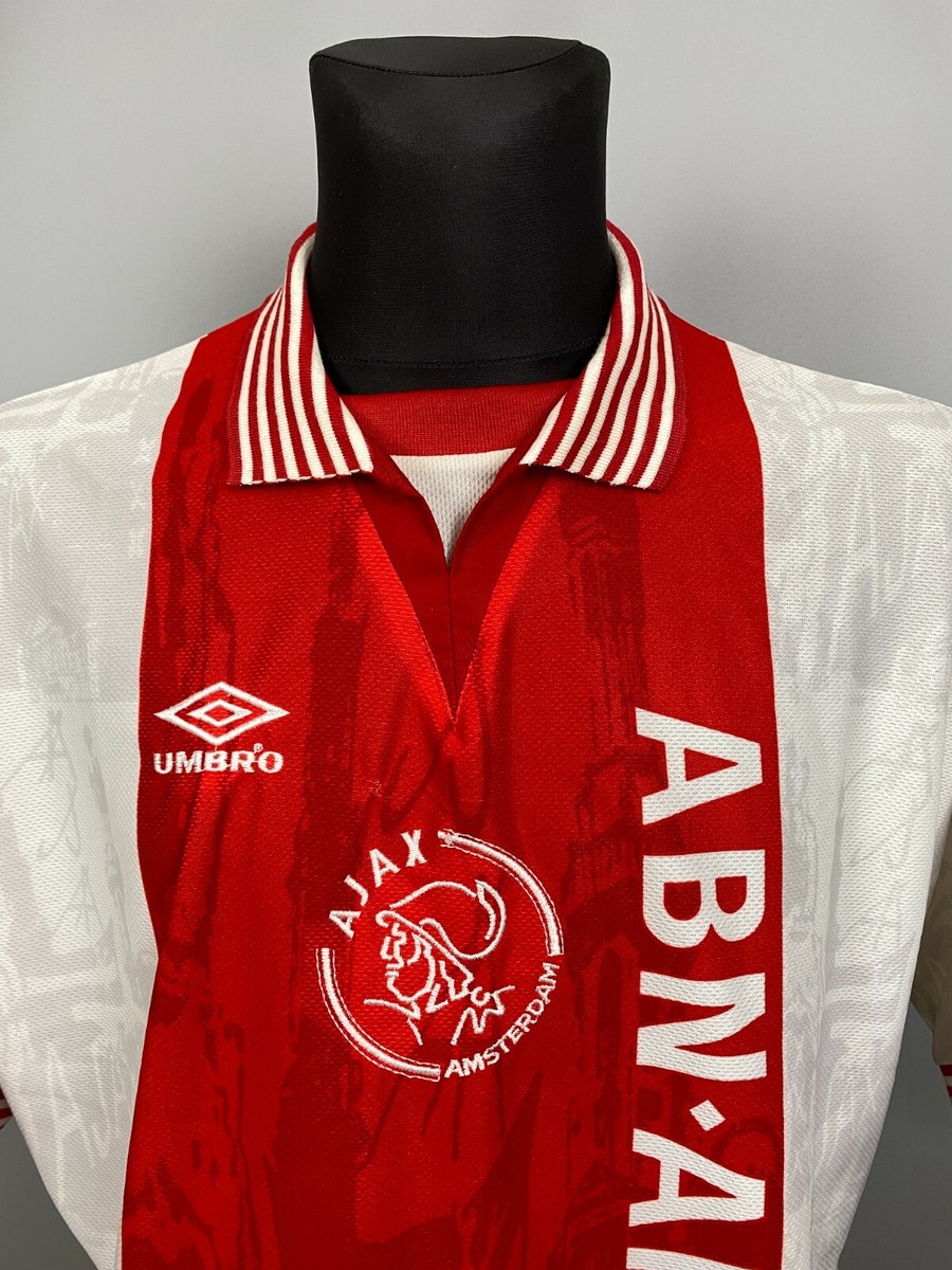 AJAX 1996 1997 HOME SHIRT FOOTBALL SOCCER JERSEY UMBRO MENS