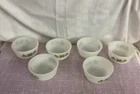 Vintage Fire King Anchor Hocking 6 oz Meadow Green Custard BOWLS Set of 6