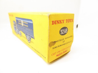 Dinky Toys Panhard SNCF Camion avec Remorque -Bleu 32 AB avec sa boite