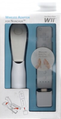 Wireless Adapter für Nunchuck - Nintendo Wii - weiß - Neu / OVP