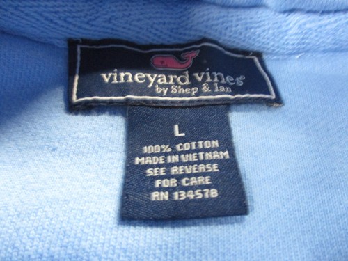 Vineyard Vines Jacket Adult L Blue 1/4 Zip Lightweight Outdoors Casual Mens - Picture 6 of 8