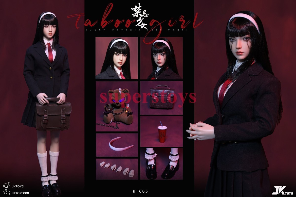 JKTOYS Taboo girlTomoe1/6アクションフィギュアK-005 JKTOYS K-005 1/6 Taboo Girl Tomie Cosplay Female Action Figure