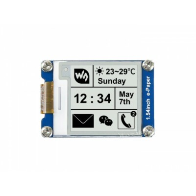 1.54inch E-Ink Display Module 200x200 E-paper Black&White SPI Partial Refresh