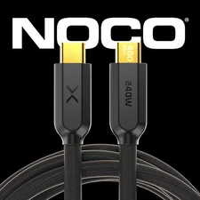 NOCO XGrid XC3: 240W USB-C to USB-C Cable with E-Marker Chip - 10-Foot (Black)