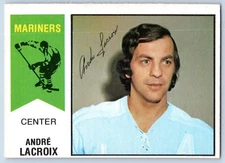 ANDRE LACROIX 1974-75 O-PEE-CHEE WHA 74-75 NO 60 EXMINT+/NRMINT        46743
