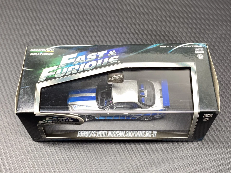 Nissan Skyline GT-R 1999 Greenlight 2 Fast 2 Furious Brian's 1/43 muy buen estado R34 Foto 4 de 4