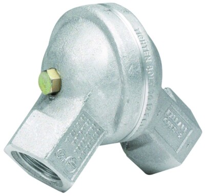 Killark GUFS-1, 1/2'', Aluminum, 180D, Female, Swivel, Rigid Conduit Elbow, 1pc