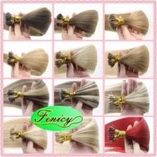 Pre Bonded Keratin I Tip Hair Extensions Real Human Hair Stick Tip Remy Hair100g