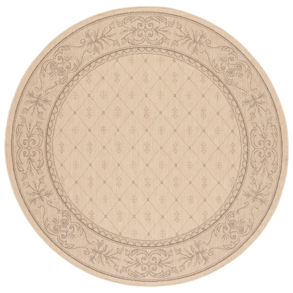 SAFAVIEH Outdoor CY2326-3001 Courtyard Natural / Brown Rug - Image 4 of 4