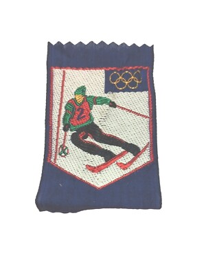 Ancienne broche médaille chamrousse olympique jeux d'hiver ski / 1968 grenoble / arthus bertrand / 3,7cm - Collection