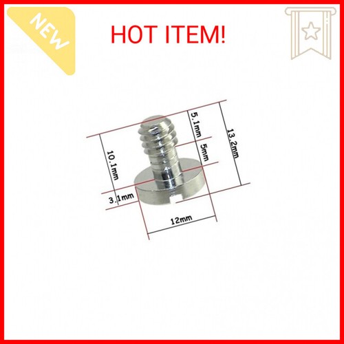 20 x 1/4" Stainless Steel Flat Head Screw for Camera/Tripod/QR Plate - Picture 2 of 2