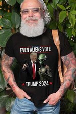 Camisa Trump Hombre Incluso Extraterrestres Voto Trump Camisa Donald Trump 2024 Elección Camisa