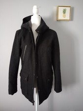 Express Tech Jacket Women gray warm size XS/TP Hoodie Wool Blend Winter Pockets