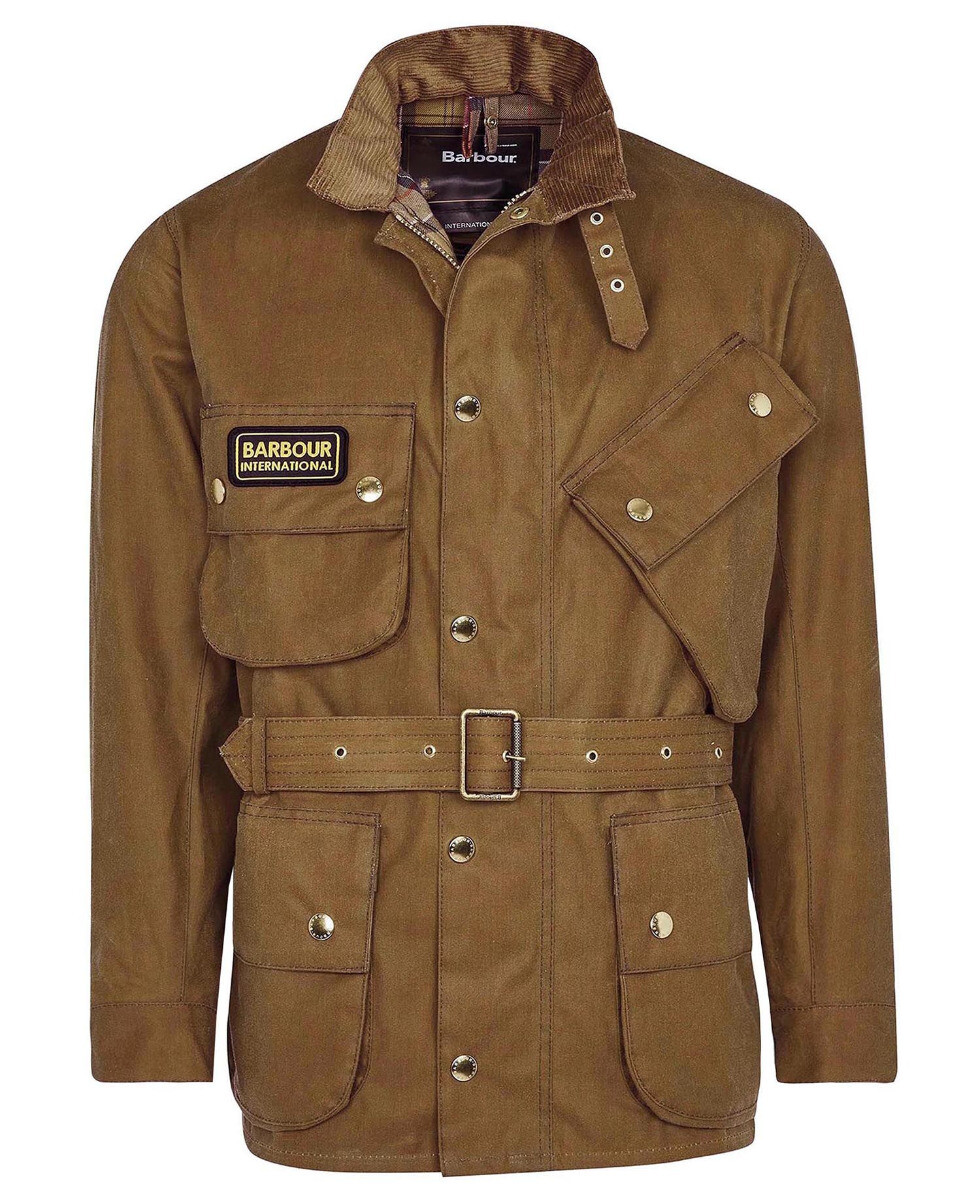 Barbour International Original Wax Jacket Sand