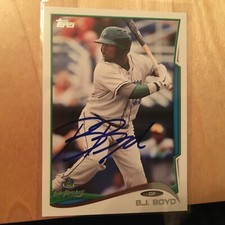 BJ Boyd Signed 2014 Topps Pro Debut Autograph Seattle Mariners