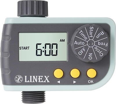 LINEX Water Sprinkler Timer for Garden Hose Outdoor Lawn Yard Watering System...