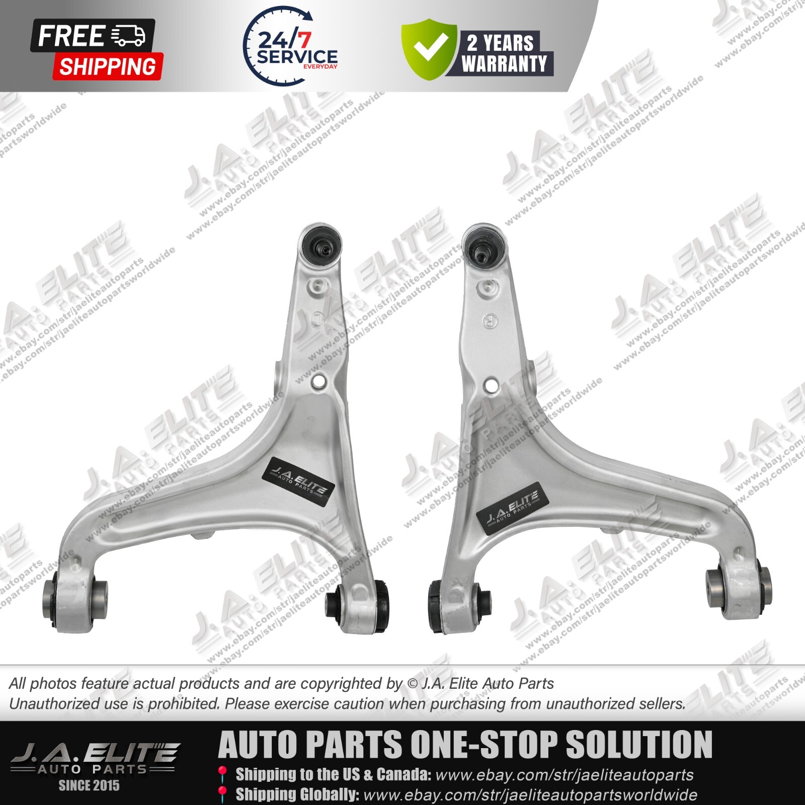 2pcs Left & Right Front Lower Control Arm fit Maserati Quattroporte Ghibli 2018+