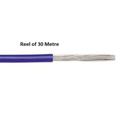 Alpha Wire 6714 BL001 EcoWire Blue 305m, MPPE UL11028 Hook Up Wire, 20 AWG 600V