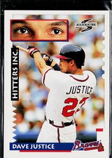 Dave Justice 1995 Score #555 Atlanta Braves