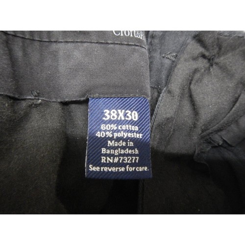 Croft & Barrow Dress Pants Men's 38x30 Navy Blue Pants Cotton Blend Trousers - Picture 4 of 12