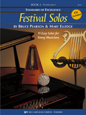 STANDARD OF EXCELLENCE-FESTIVAL SOLOS-MUSIC BOOK 2 W/CD TENOR SAXOPHONE-NEW-SAX!