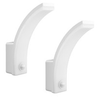 2X Led-Wandlampe Mit Pir-Bewegungsmelder Weiß 20W IP65 2000Lm Neutralweiß