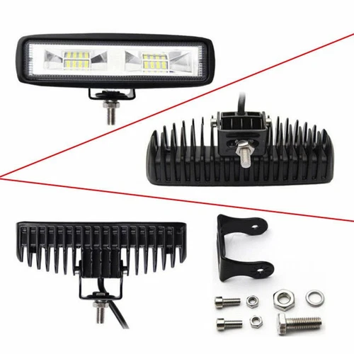 2X 6inch LED Work Strip Light Bar Flood Pods Fog Lamp Offroad Driving Truck 4WD - Picture 17 of 21