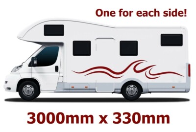 (Nr.860) Wohnmobil Grafik Aufkleber Decals Camper Van Caravan Universal passend