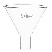 Eisco Powder Funnel, 3.3" (85mm) Diameter, Plain 60°­ Angle - Borosilicate Glass