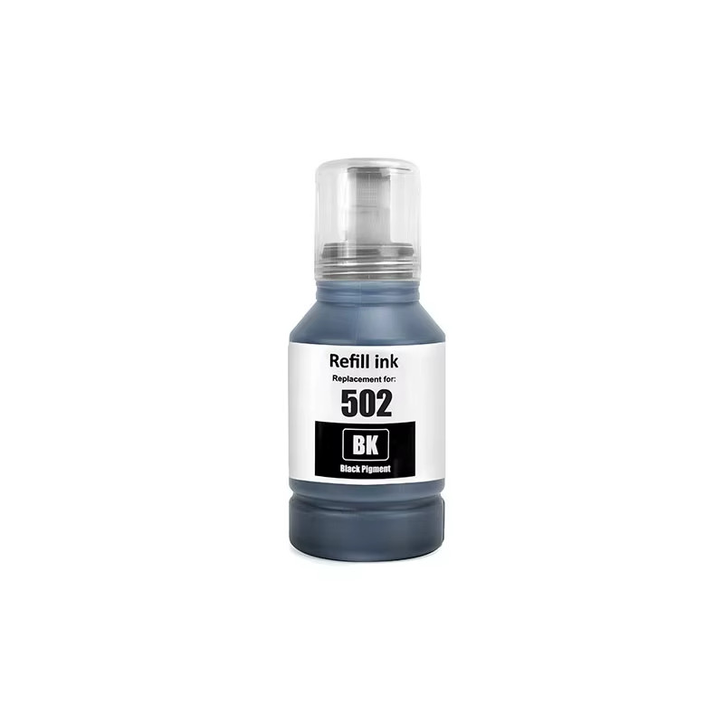 Refill Ink Bottles for Epson EcoTank 502 Black ET-4760 ET-2760 ET-2750 ET-3760