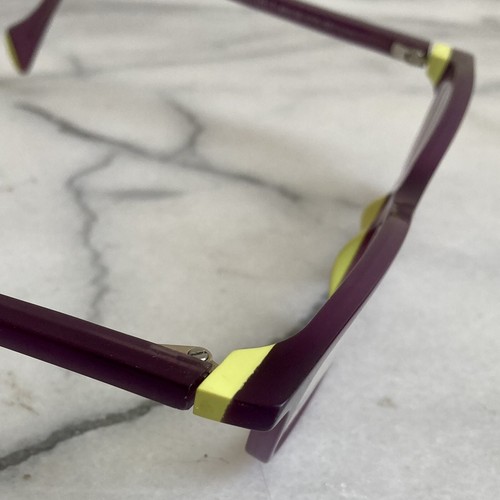 Face A Face Paris CHLOE Eyeglass Frames 49-16-136 Purple and Yellow France - Picture 4 of 11