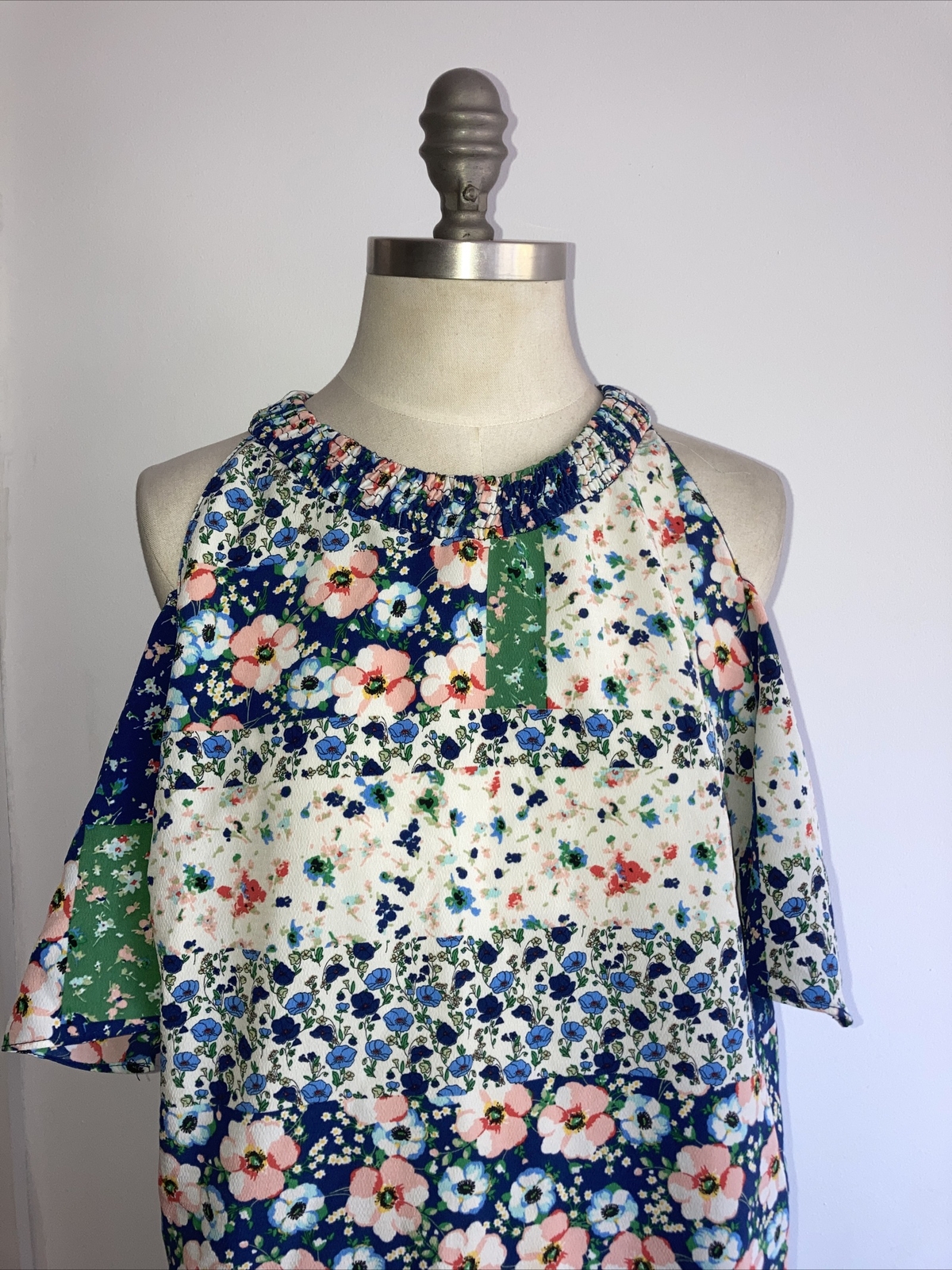 Zara Basic Pretty Floral/Patchwork Print Dress Si… - image 2