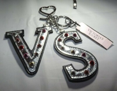 LARGE VICTORIA SECRET VS KEYCHAIN, KEY CHAIN, NEW W/ TAGS. SILVER ...