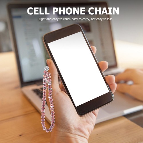 5 Pcs Handy-Ornamente Fräulein Kristall Telefon Lanyard Handyanhänger - Zdjęcie 3 z 12