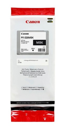 GENUINE CANON PFI320 CYAN MAGENTA YELLOW BLACK & MATTE BLACK ink tanks GP200 300 - Picture 9 of 10