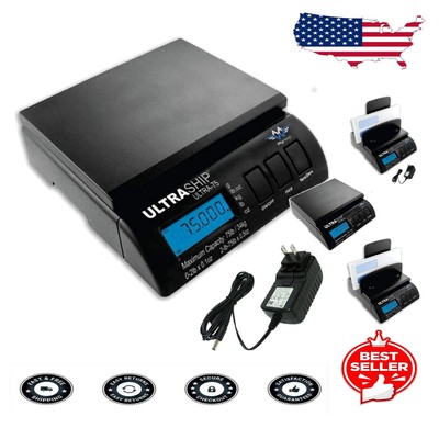 LED Digital Scale - 75 Lb Handheld Shipping & Kitchen Scale with Tare Function