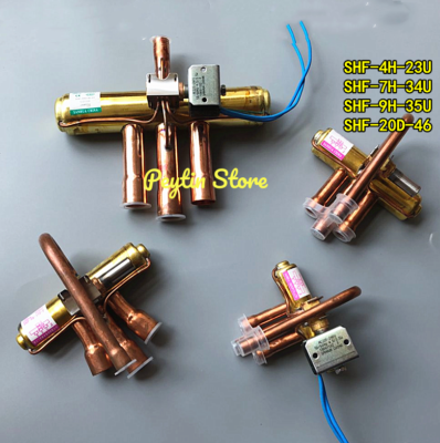 #ad 1Pc Four Way Heat Pump Reversing Valve With Coil AC220V 1 5P Air Conditioning $71.51