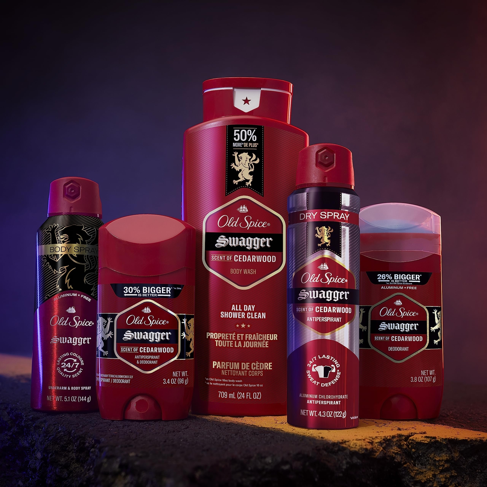 Old Spice Wolfthorn Body Spray Pack of 3 Aluminum Free Odor Fighter