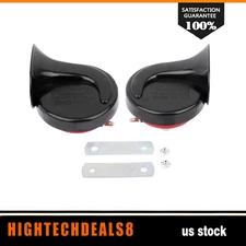 135DB Dual Tone Electric Snail Air Sire Horn Fits for  Train Car Truck Trumpet