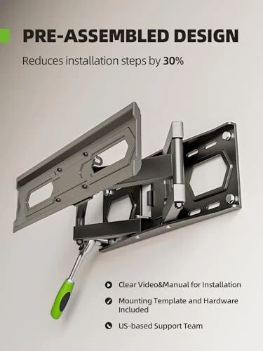  TV Wall Mount for 32-65 inch Flat 32-65”FM TV Mount & 16" Wood Stud - Image 3 of 4