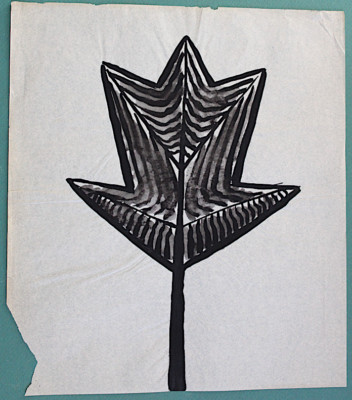 Original 1940's - 50's Modernist Design Idea Drawings '' INK ON VELUM '' Leaf 2