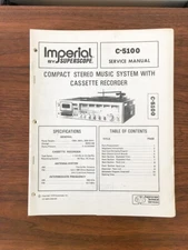 Superscope C-5100 Stereo / Music System Service Manual *Original*